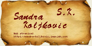 Sandra Koljković vizit kartica